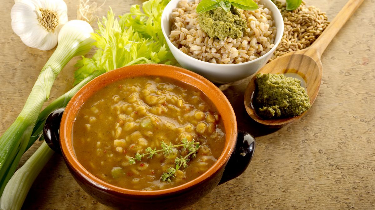 Zuppa Farro e Porcini - Sandàra