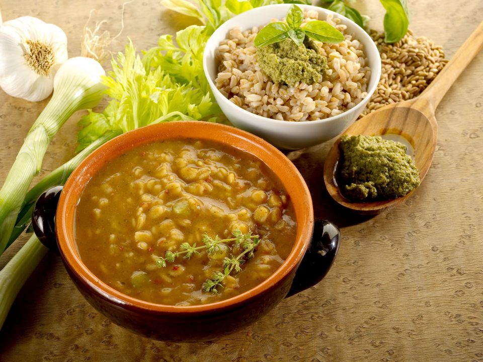 Zuppa Farro e Porcini - Sandàra